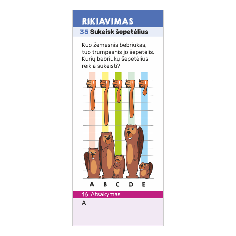 Bebras Task Cards 6+ (Part 2, LT)